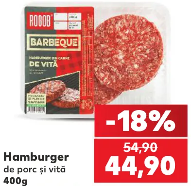 Hamburger de porc și vită ROGOB, 400 g