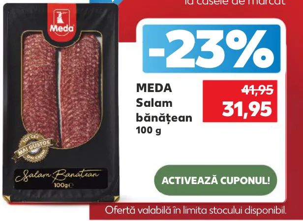 MEDA Salam bănățean, 100 g