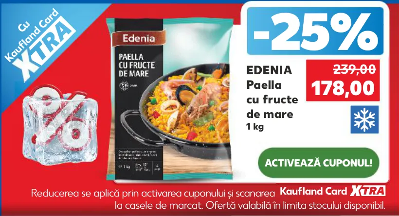 EDENIA paella cu fructe de mare, 1 kg
