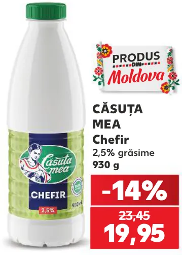 CĂSUȚA MEA Chefir 2,5% grăsime, 930 g