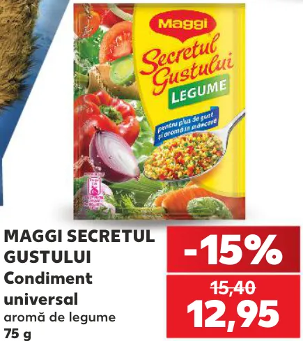 MAGGI SECRETUL GUSTULUI Condiment universal cu aromă de legume, 75 g