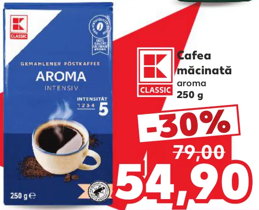 Cafea măcinată K-Classic Aroma, 250 g