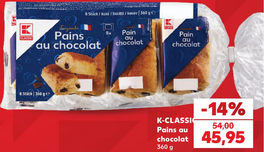 K-CLASSIC Pains au chocolat, 360 g