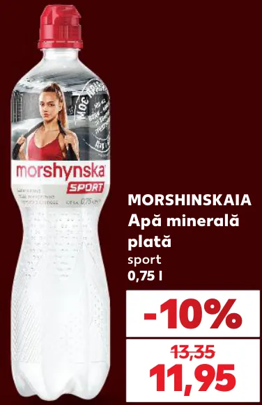 Apă minerală plată MORSHINSKAIA Sport, 0,75 l