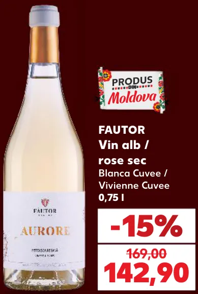 FAUTOR Vin alb / rosé sec Blanca Cuvee / Vivienne Cuvee, 0,75 l