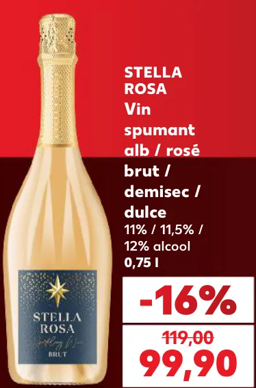STELLA ROSA Vin spumant alb / rosé, brut / demisec / dulce, 0,75 l