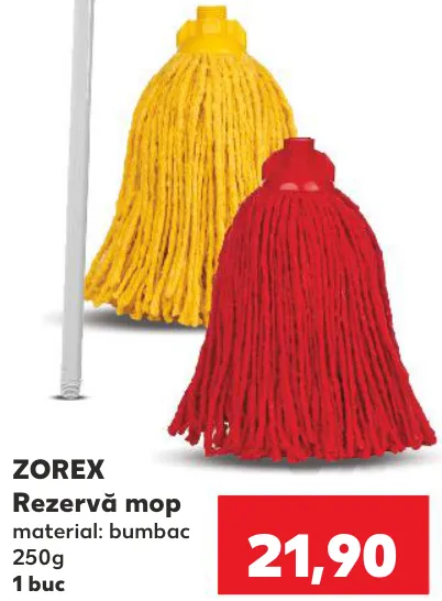 Rezervă pentru mop ZOREX din bumbac, 250 g, 1 buc.
