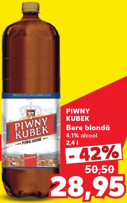 Bere blondă PIWNY KUBEK, 2,4 l