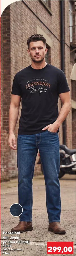 esmara MEN Мужские джинсовые брюки, размеры 48–56, 100% хлопок, 1 шт.