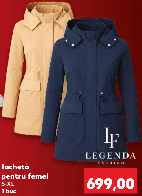 LEGENDA FASHION Женская куртка, размеры S–XL, 1 шт.