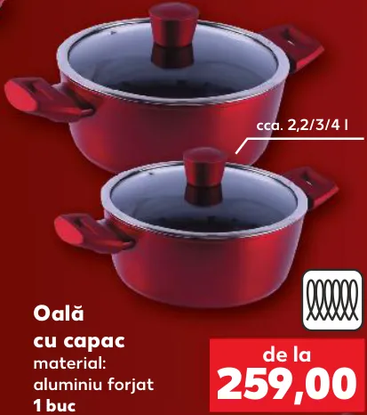 Oală BRIO cu capac, cca. 2,2/3/4 l, 1 buc.