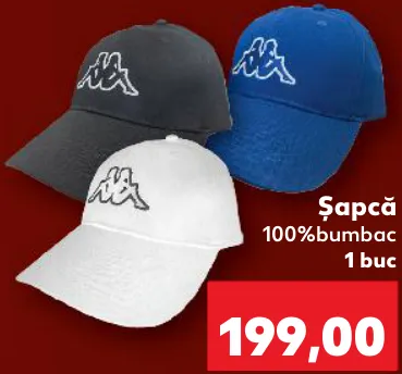 Șapcă Kappa din 100% bumbac, 1 buc.