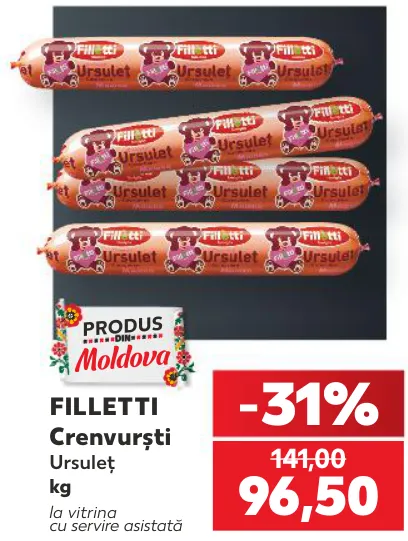 Crenvurști Ursuleț FILLETTI