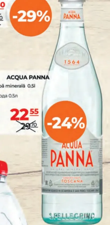 Минеральная вода ACQUA PANNA, 0,5 л