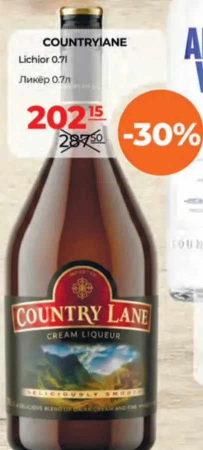 Ликёр COUNTRY LANE, 0,7 л