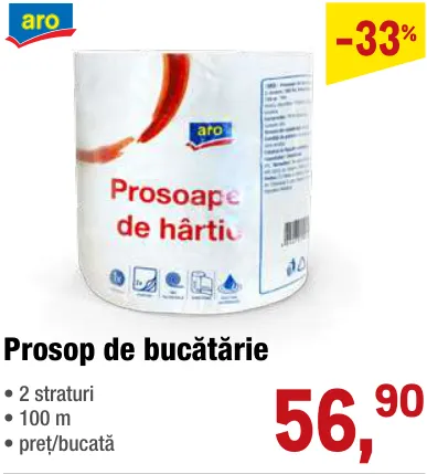 aro Prosop de bucătărie, 2 straturi, 100 m