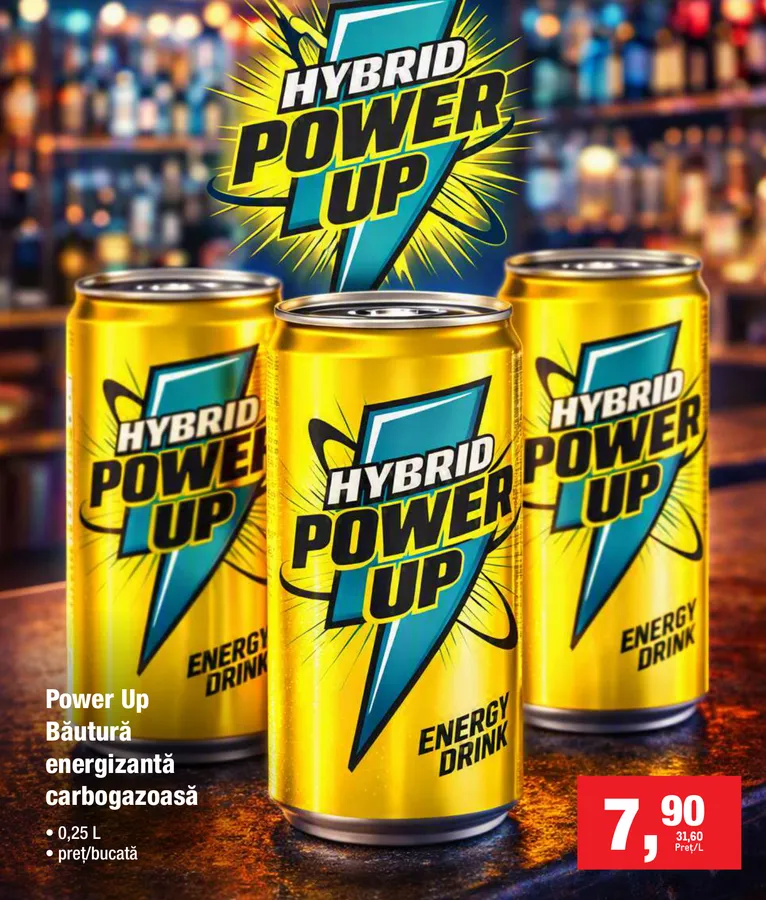Power Up, газированный энергетический напиток