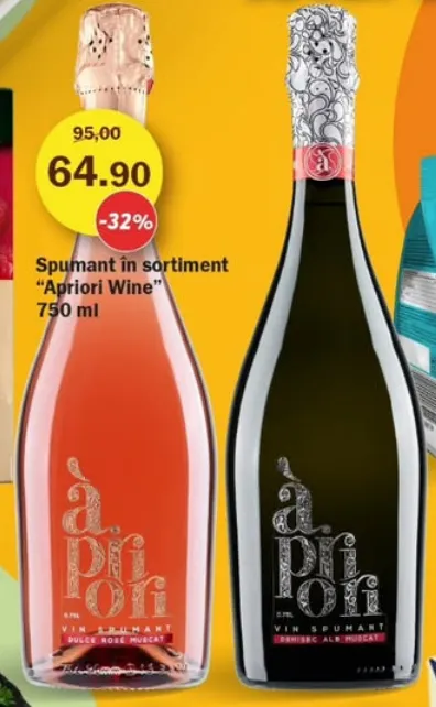 Игристое вино «Apriori Wine», в ассортименте, 750 мл
