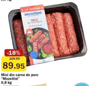 Мититеи из свинины «Mezellini», 0,8 кг