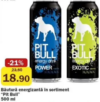 Энергетический напиток «Pit Bull» в ассортименте