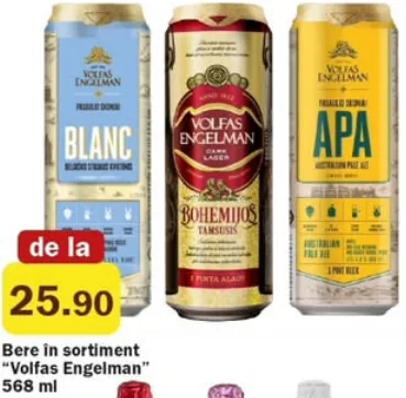 Bere Volfas Engelman în sortiment, 568 ml