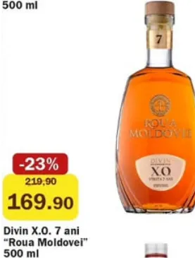 Divin X.O. „Roua Moldovei” de 7 ani, 500 ml