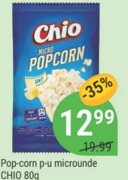 Попкорн для микроволновки Chio, 80 г
