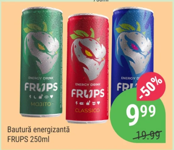 Энергетический напиток FRUPS, 250 мл
