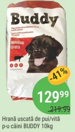 Сухой корм BUDDY с курицей и говядиной для собак, 10 кг