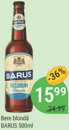 BARUS Bere blondă, 500 ml