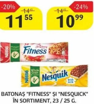 Batonaș Nesquik, în sortiment, 25 g