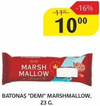 DEMI Batonaș cu marshmallow, 23 g
