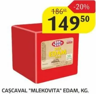 Cașcaval MLEKOVITA Edam, kg