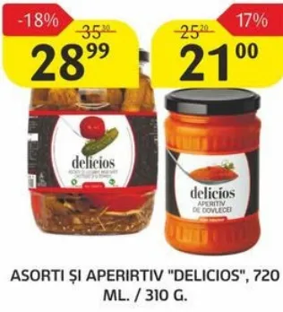 Asorti de legume „DELICIOS”, 720 ml