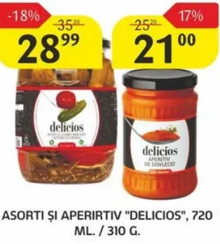 Aperitiv de legume DELICIOS, 310 g