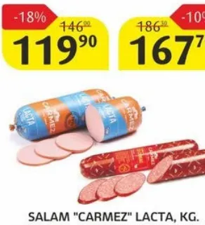 Ковбаса CARMEZ Lacta, кг