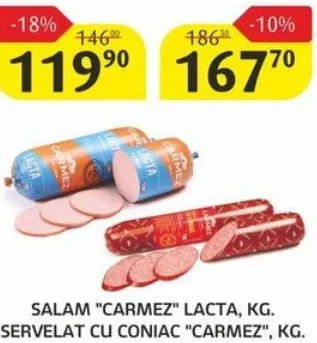 Servelat cu coniac CARMEZ, kg