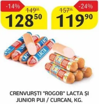 ROGOB Crenvurști Lacta, kg