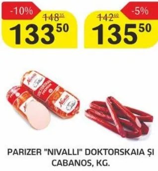 Parizer „NIVALLI” Doktorskaia, kg