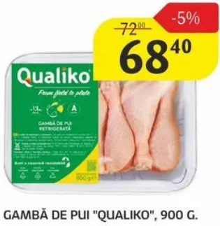 Gambă de pui QUALIKO, 900 g