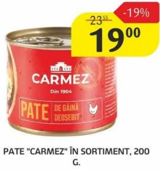 Pateu CARMEZ în sortiment, 200 g