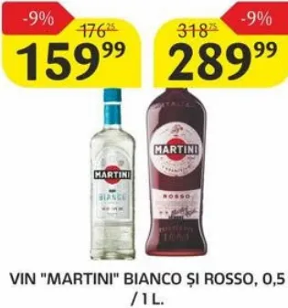 MARTINI Vin Bianco și Rosso, 0,5 / 1 l
