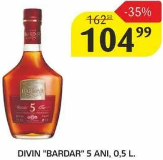 Divin „BARDAR” 5 ani, 0,5 l