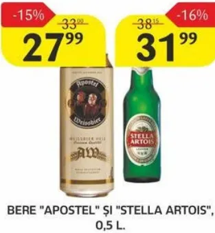 Bere APOSTEL și STELLA ARTOIS, 0,5 l