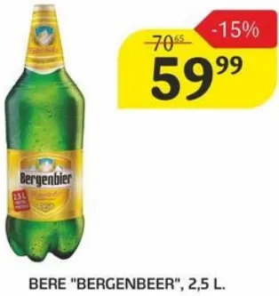 Bere BERGENBIER, 2,5 l
