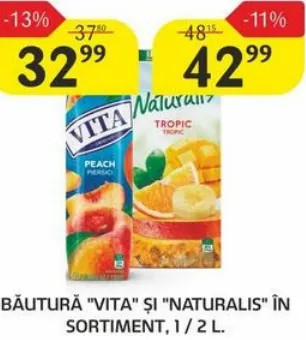 Băutură Naturalis în sortiment, 2 l