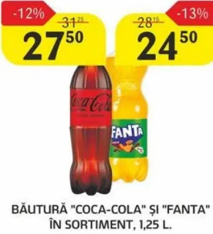 Băutură Coca-Cola în sortiment, 1,25 l