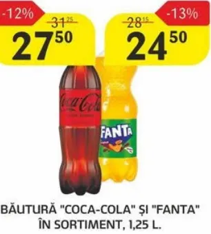 Fanta Băutură în sortiment, 1,25 l