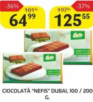 Ciocolată Nefis Dubai, 100 g