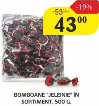 Bomboane jeleu, în sortiment, 500 g